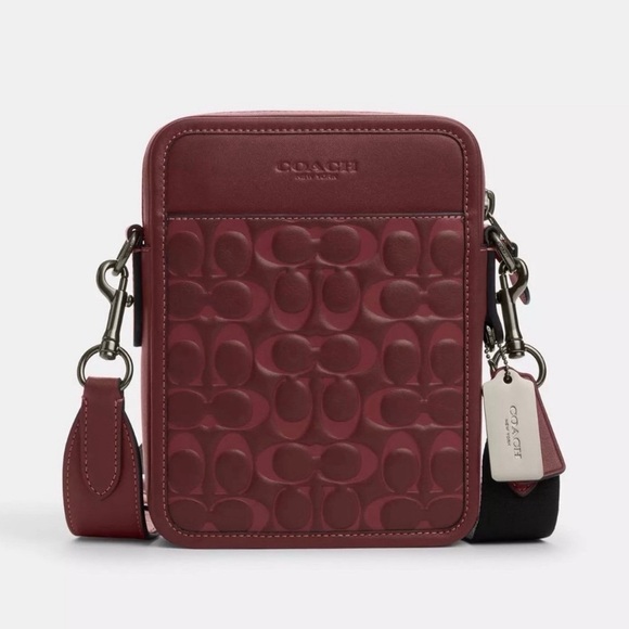 COACH Sullivan Crossbody Signature Smooth Calf Leather Authentic NWT - Picture 1 of 4